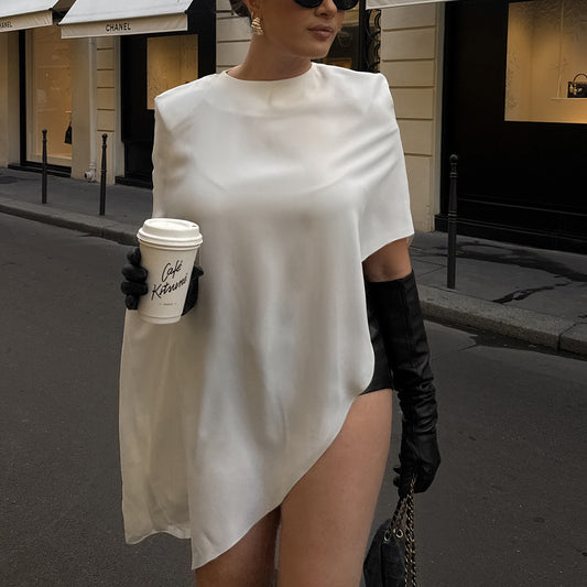 Women's Elegant Lady Cape Sleeveless Top