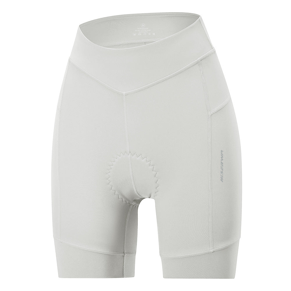 Cycling Pants Silica Gel Pad Shock Absorption High Elastic 5 Points Cycling Shorts