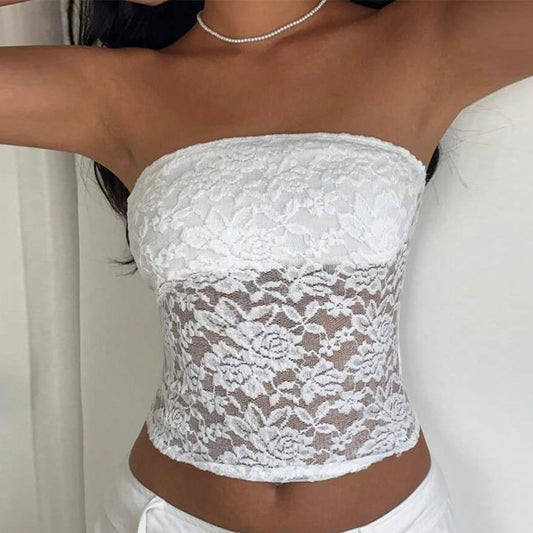 Women's European And American Style Lace Tube Top