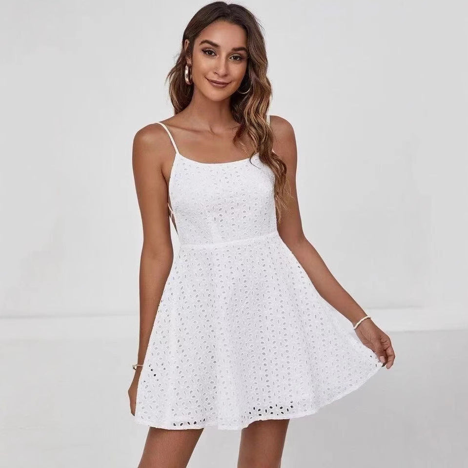 New Women's Backless Sling Dress