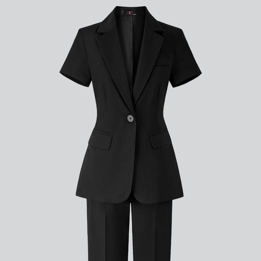 Women's Minimalist Formal Button Up Suit Jacket