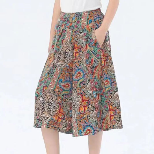 Summer New Chiffon Casual Cropped Loose Pants