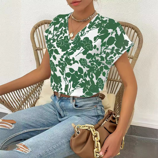 Summer Casual Short Sleeve T-shirt Top Women