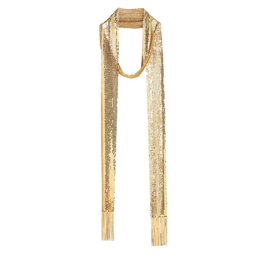 New Exaggerated Textured Mesh Scarf