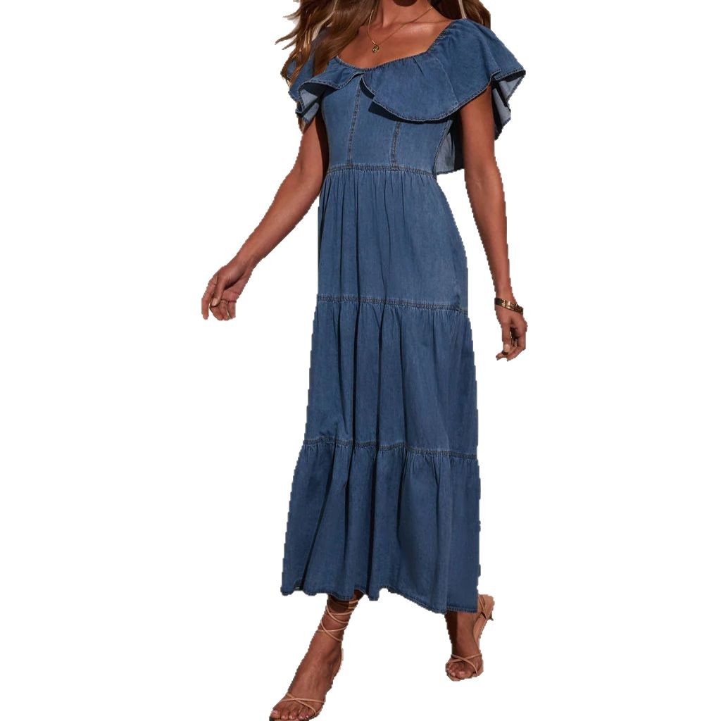 Fashionable Loose Denim Dress
