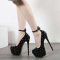 Studded High-heeled Pumps