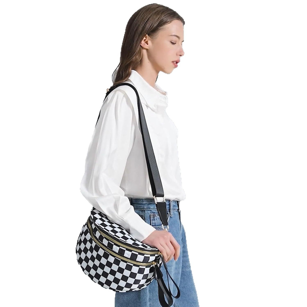 Womens Stylish Versatile High Capacity Oxford Cloth Crossbody Bag