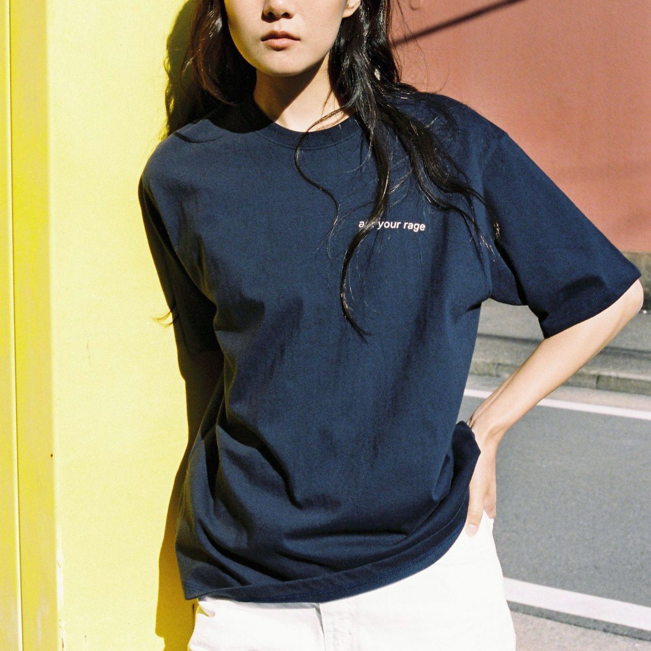 Cotton Short-sleeved T-shirt Letter Print