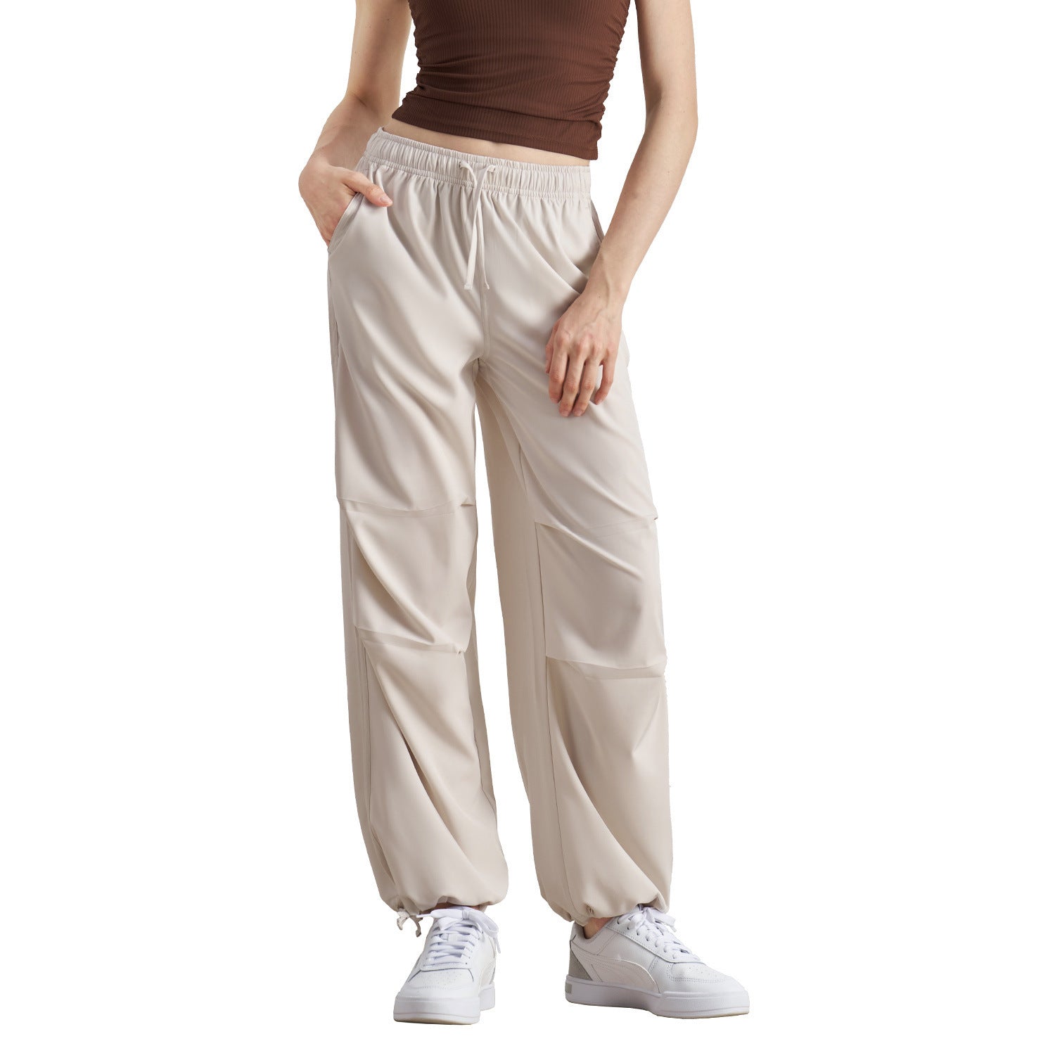 High Waist Slimming Loose Outdoor Casual Jogger Straight Sun Protection Fitness Pants