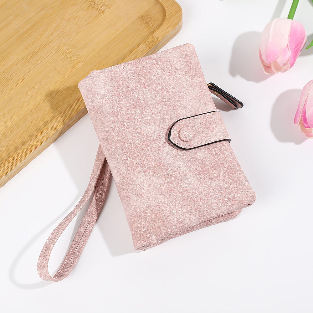 Short Korean Version PU Soft Leather Off Multi-slot Wallet And Coin Purse