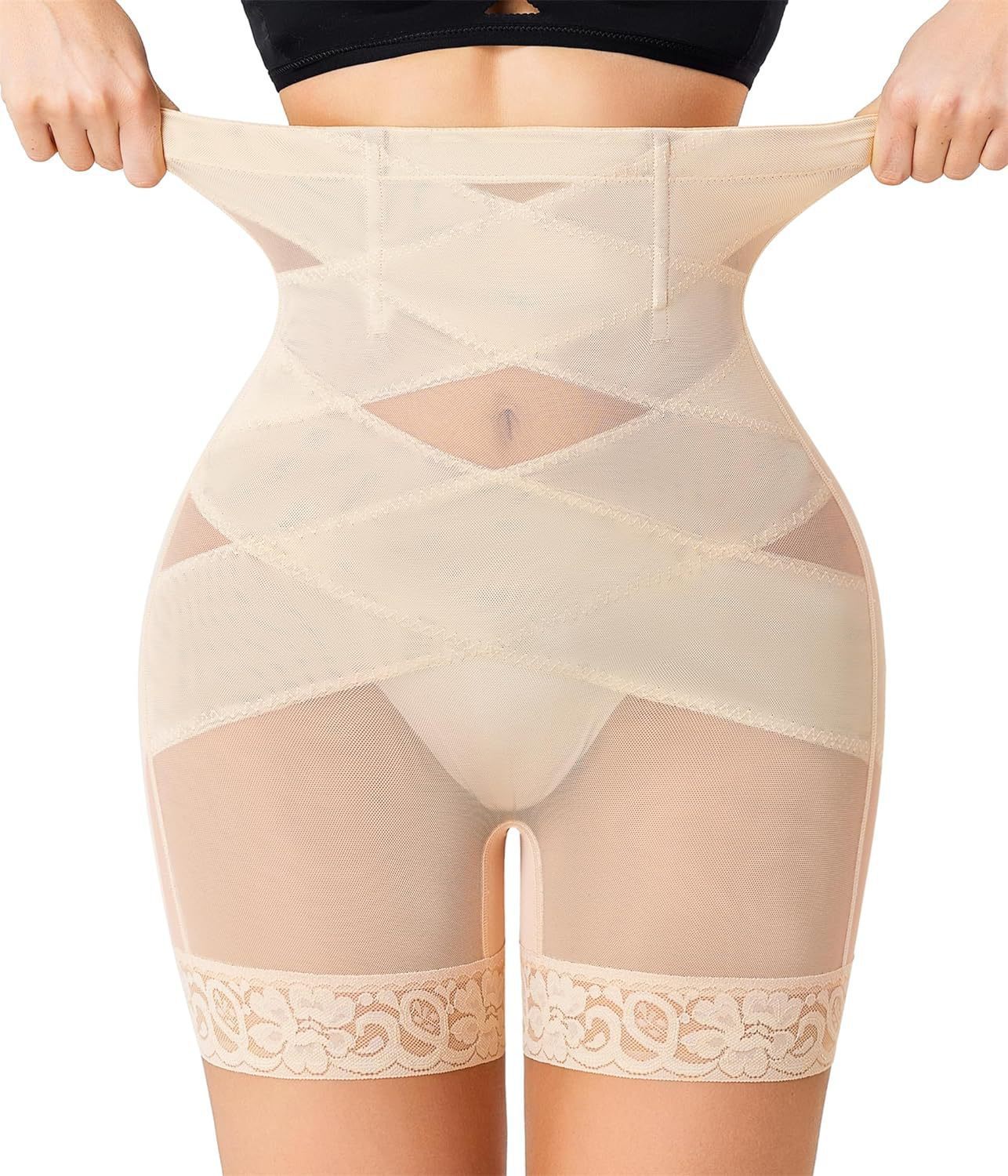 Mesh Lace Breathable Hip Lifting Body Shaping Pants