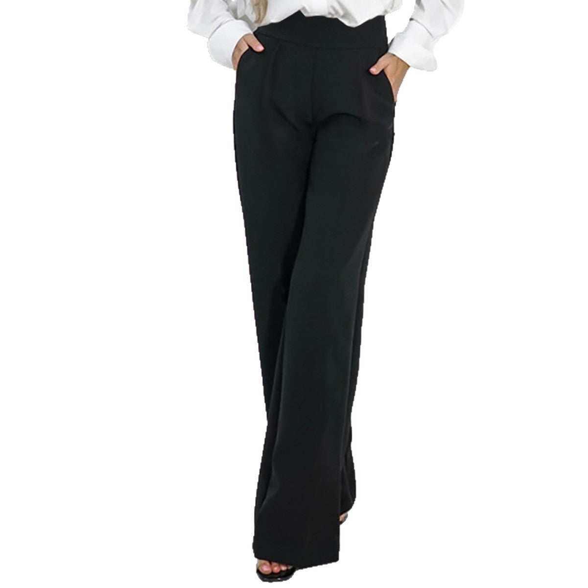 Womens Straight-Leg Casual Draping Slimming Trousers For Commuting