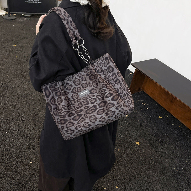 Leopard-print Tote Bag For Women Latest Trendy Style
