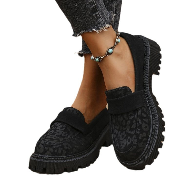 Platform Loafers Cozy Stylish And British-inspired Leather Shoes