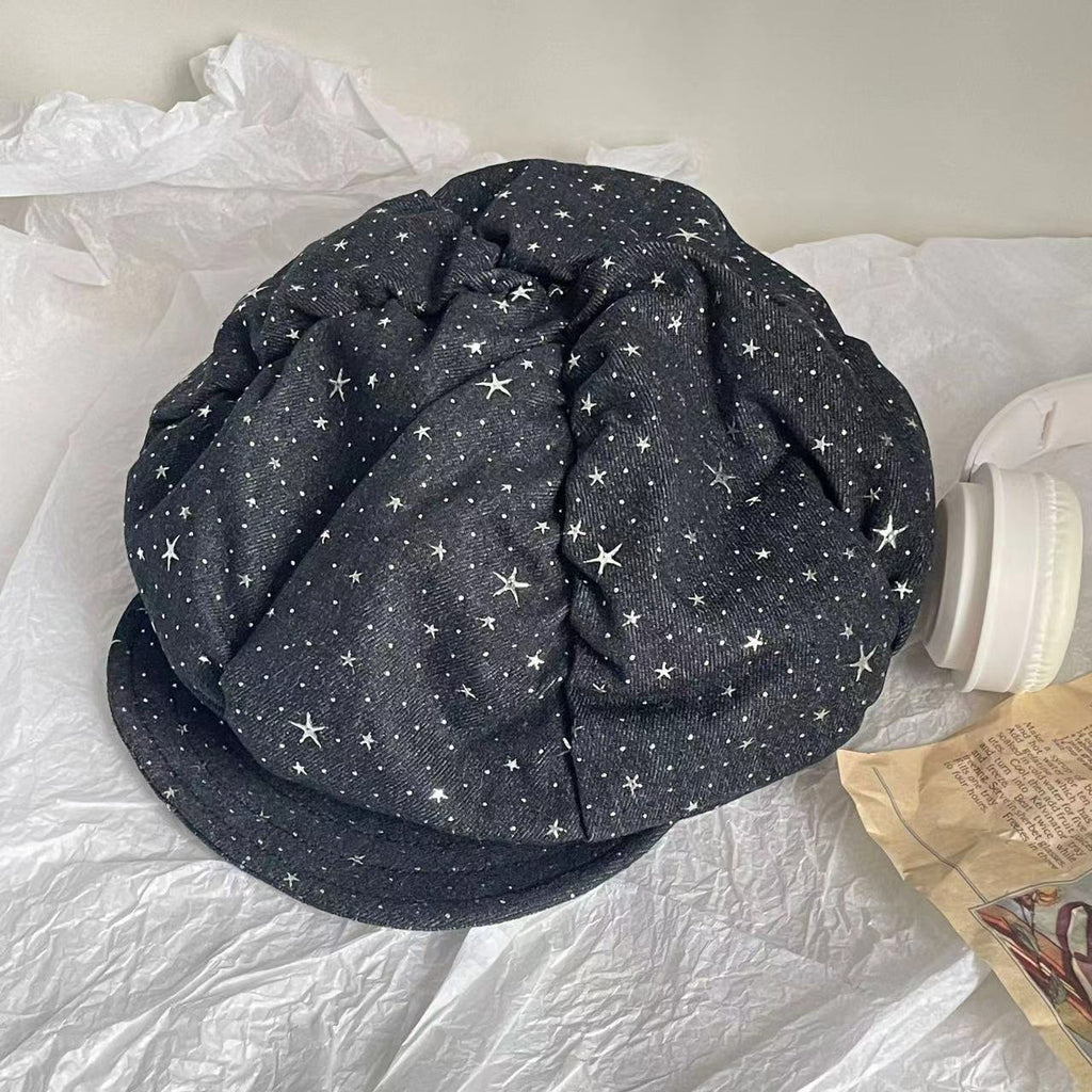 Starry Clouds Octagonal Cap Female