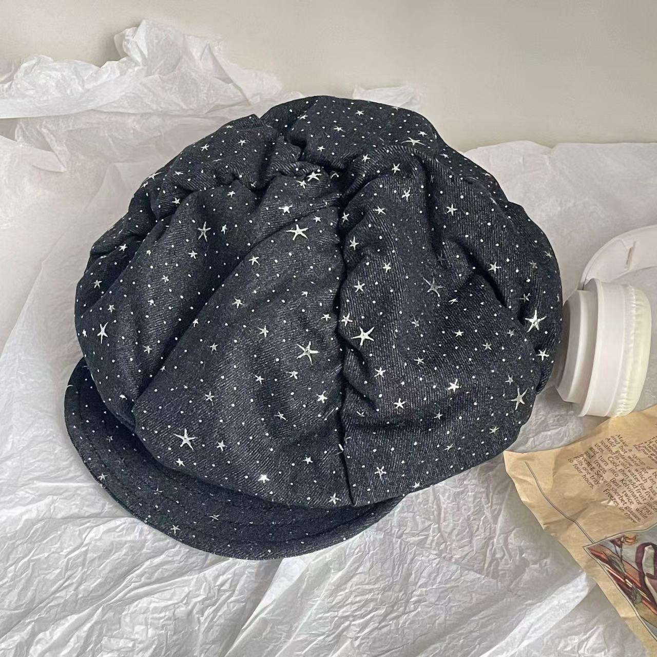 Starry Clouds Octagonal Cap Female