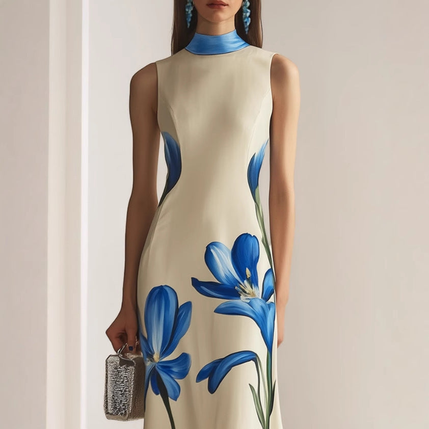 Women's Creative Slim-fit Printed Catwalk Tight Dress