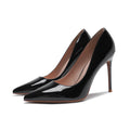 Low-cut Stiletto Heels In Glossy Patent Leather