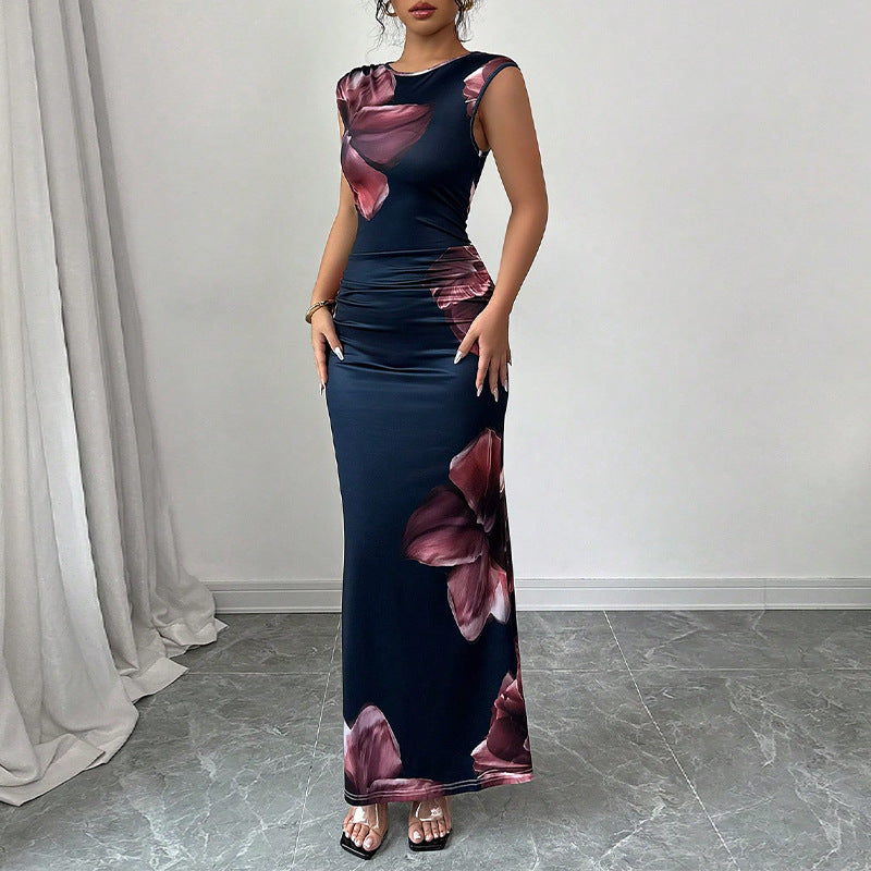 European And American Slim Sleeveless One-step Skirt