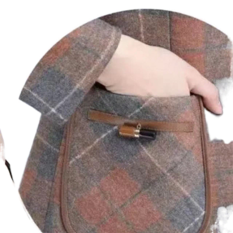 Womens Stylish Casual And Chic Plaid Jacket