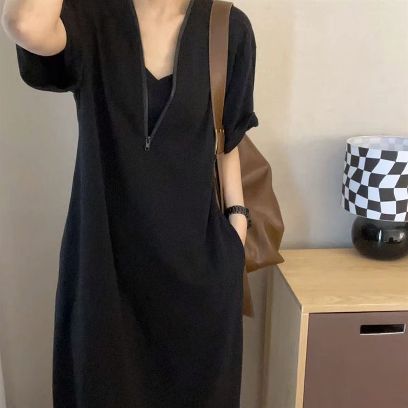 Retro Hepburn Style Premium Zipper Dress