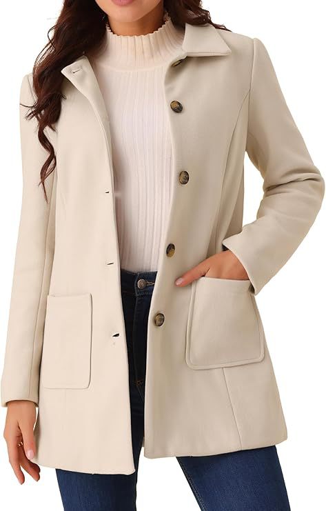 Double-breasted Long-sleeve Lapel Wool-lined Casual Coat