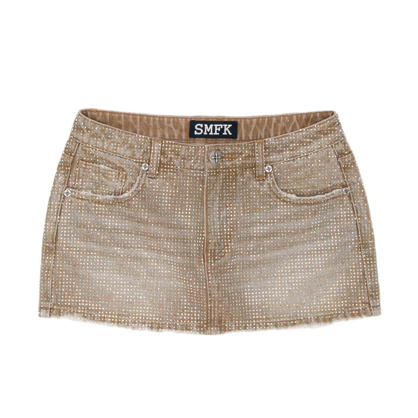 Handmade Wildland Holographic Denim Skirt