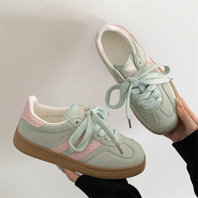 Retro Casual White Sneakers For Women versatile And Perfect For Sports