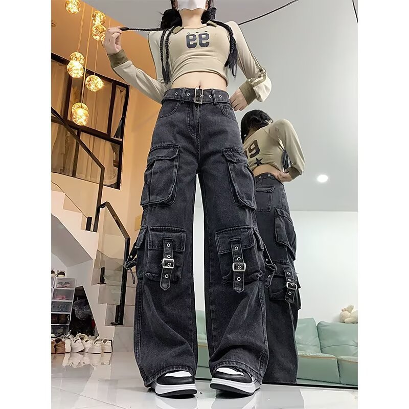 Straight-leg Wide-leg Casual Pants