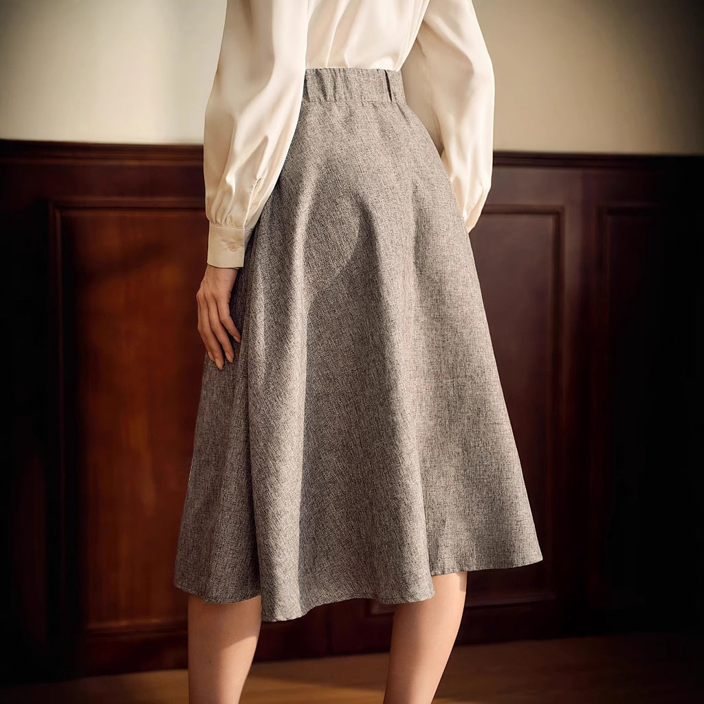 New High-waisted Slimming Ladies' Elegant Skirt