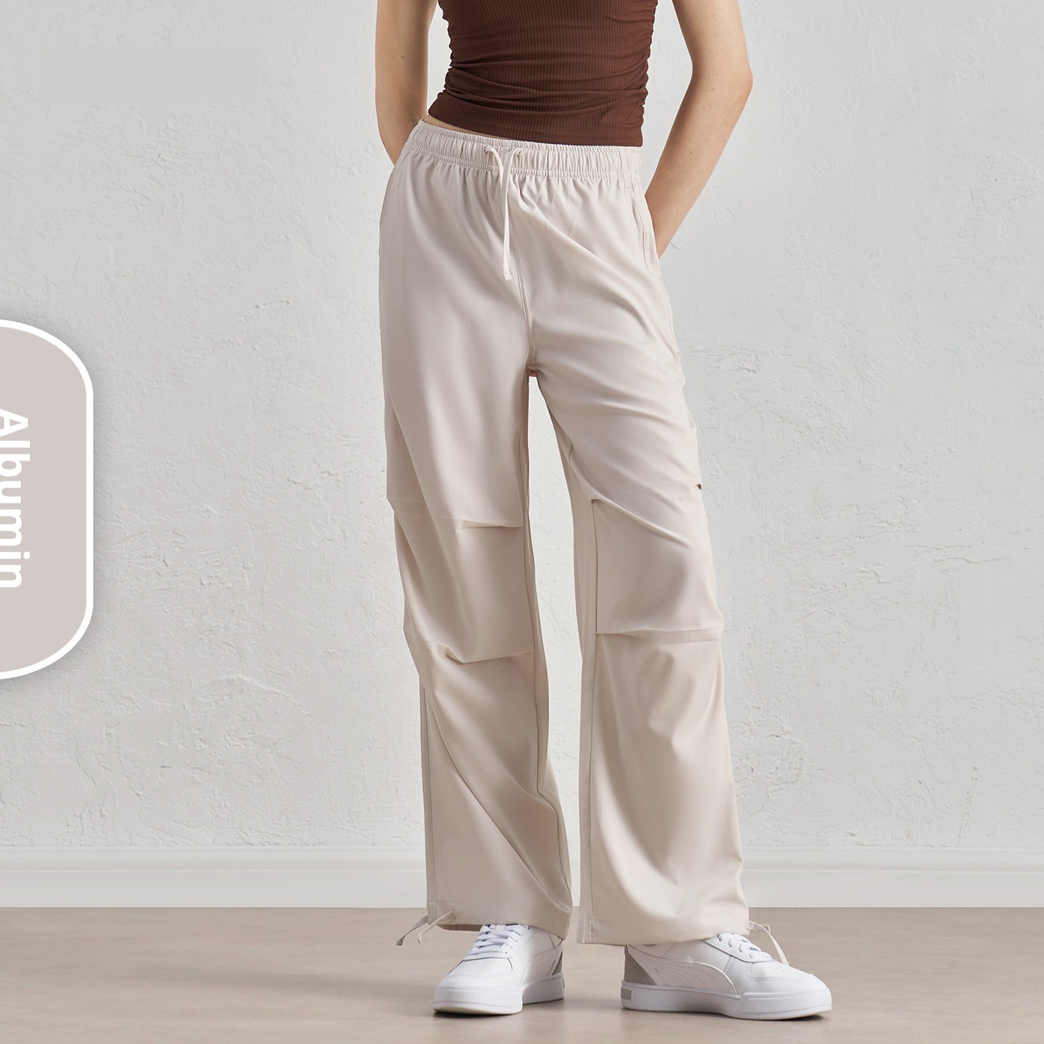 High Waist Slimming Loose Outdoor Casual Jogger Straight Sun Protection Fitness Pants