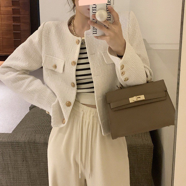 High-end French Street-style Versatile Button-up Top