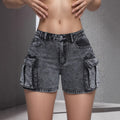 Non-stretch Denim Shorts