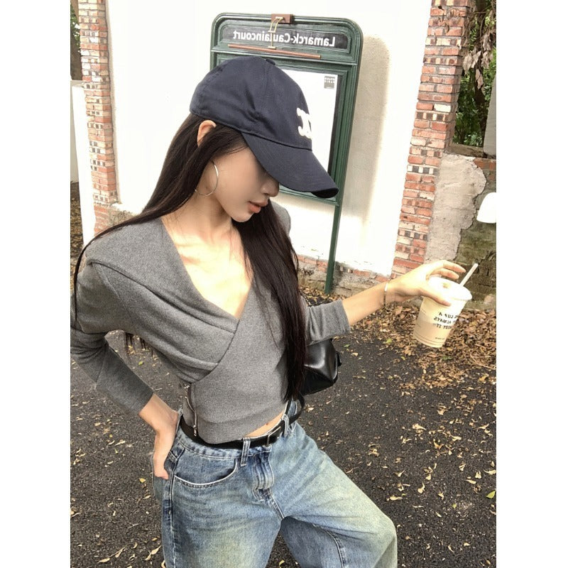 Fashion Cross Hooded Long Sleeve T-Shirt Women