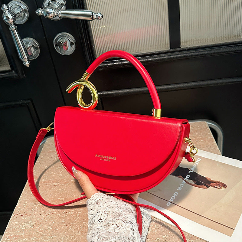 Fashion Box Saddle Bag High-grade Handbag