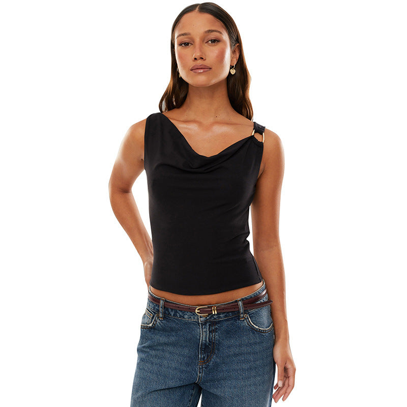 Women's V-neck Buckle Camisole