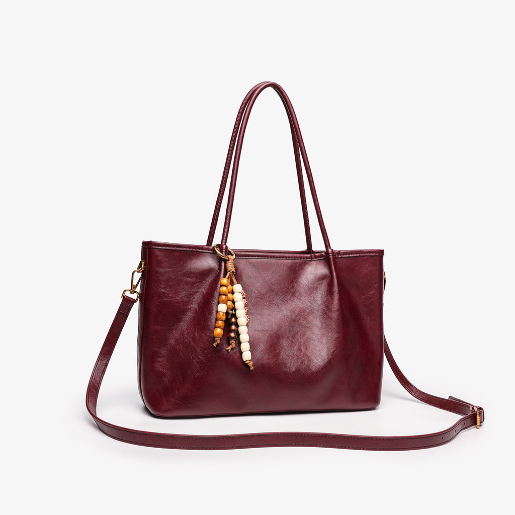 Solid-color Niche Underarm Pleated Fashion Tote Bag