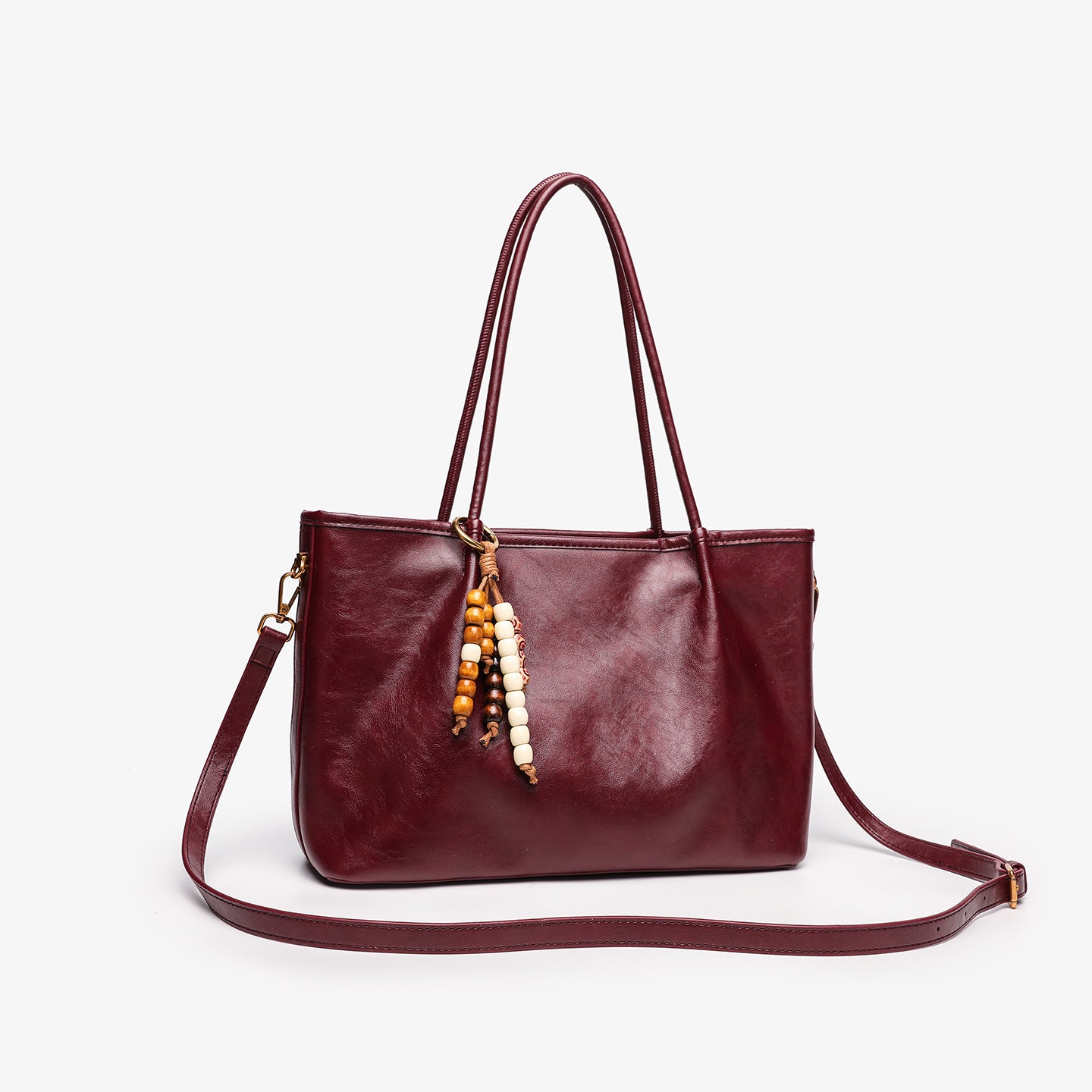 Solid-color Niche Underarm Pleated Fashion Tote Bag