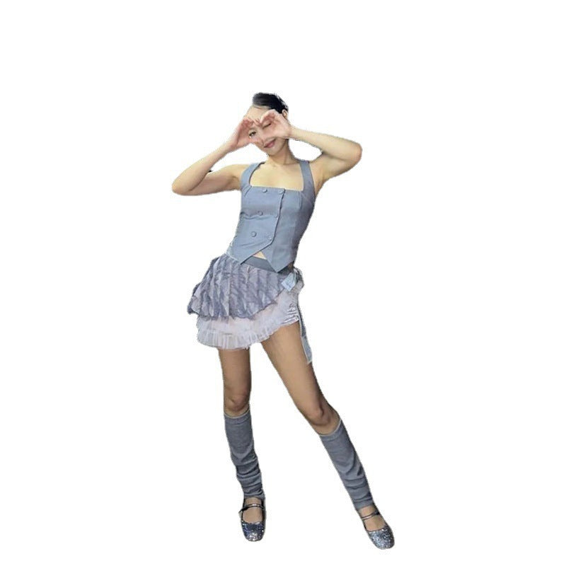 European And American Style Solid Color Slim Street Fashion Halter Sexy Backless Underwaist Women