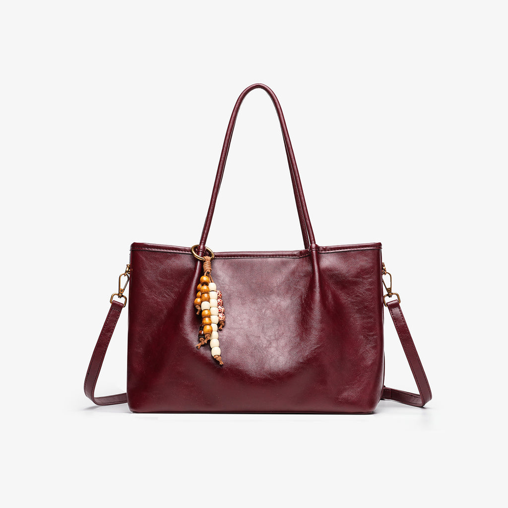 Solid-color Niche Underarm Pleated Fashion Tote Bag