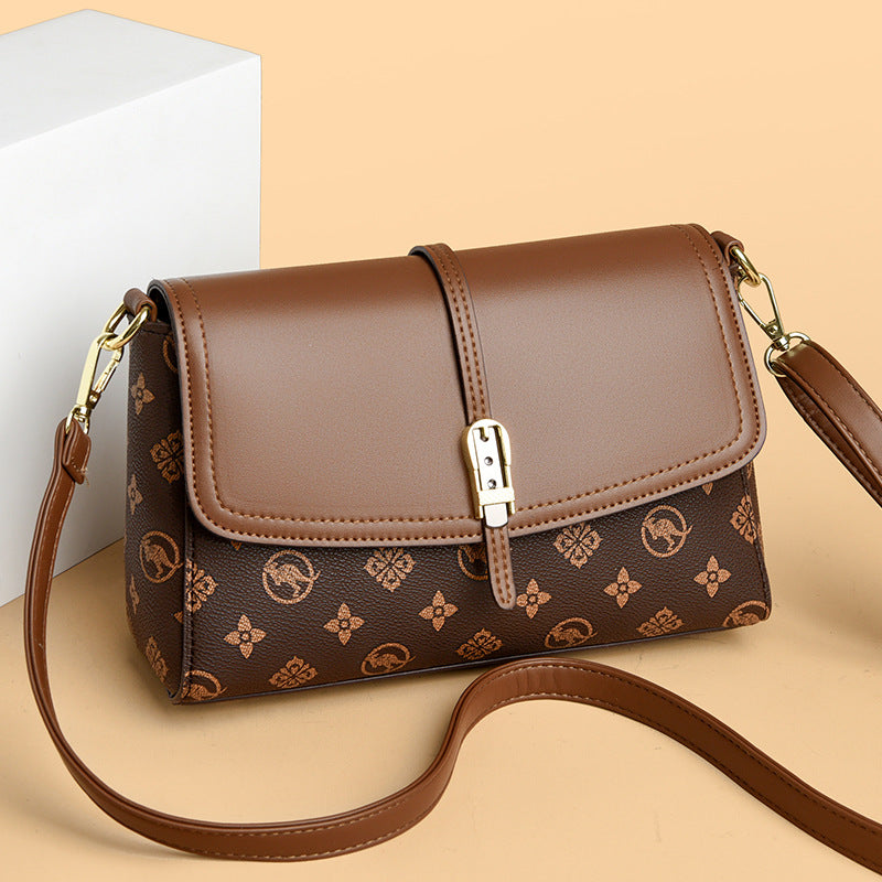 Printed High-Capacity Shoulder Bag