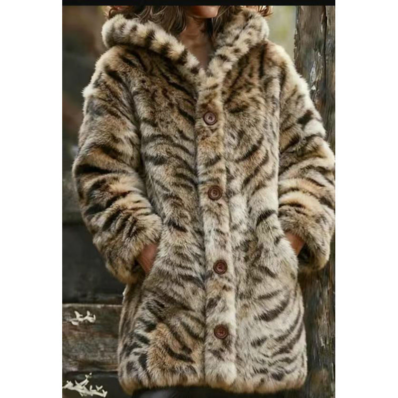 Elegant Chic Printed Womens Jacket