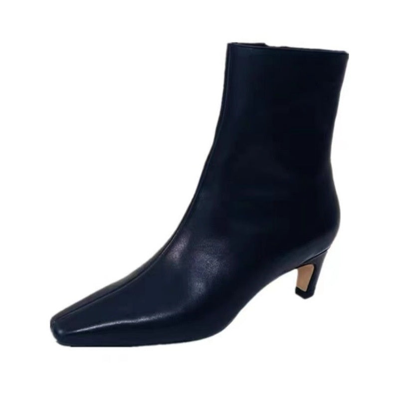 Womens Genuine Leather Snow Boots For Winter Cowhide