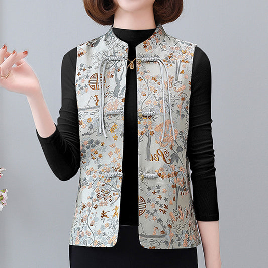 Women's Spring And Autumn Small Western Style New Chinese Vest