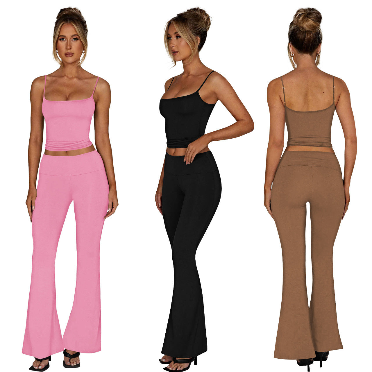 Stylish Casual Two-piece Set In Brushed Milk Silk