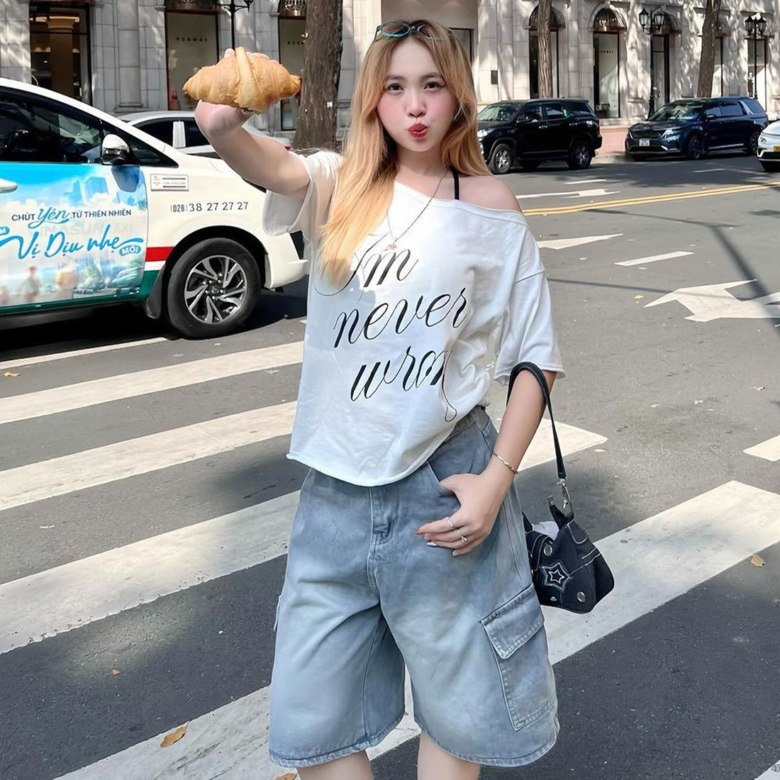 Women's Sexy Off-the-shoulder Design Short Sleeve