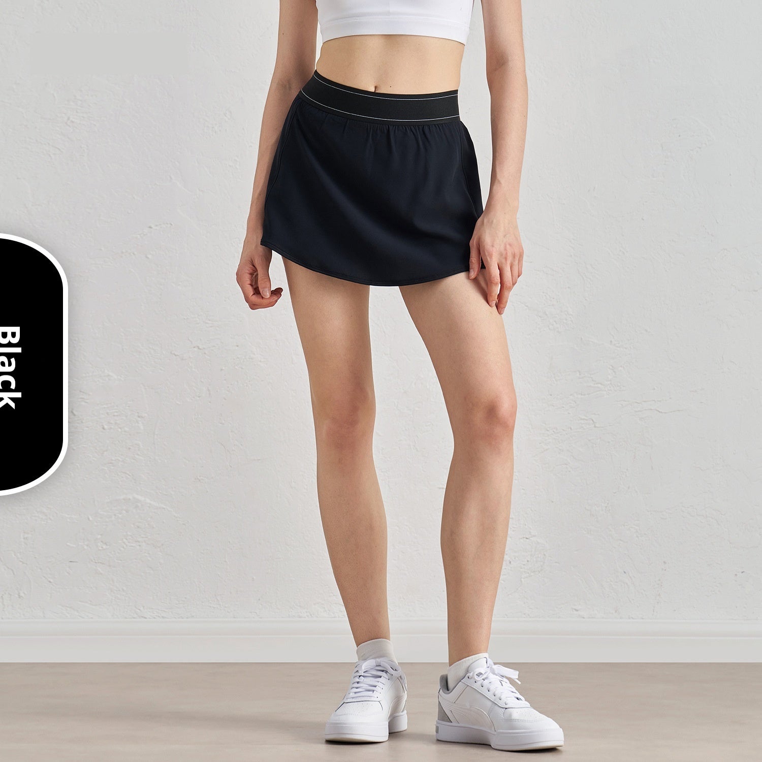Cool And Refreshing Sense Sun Protection Yoga Comfort And Casual Lining Compression Pants Design Tennis Skirt Female