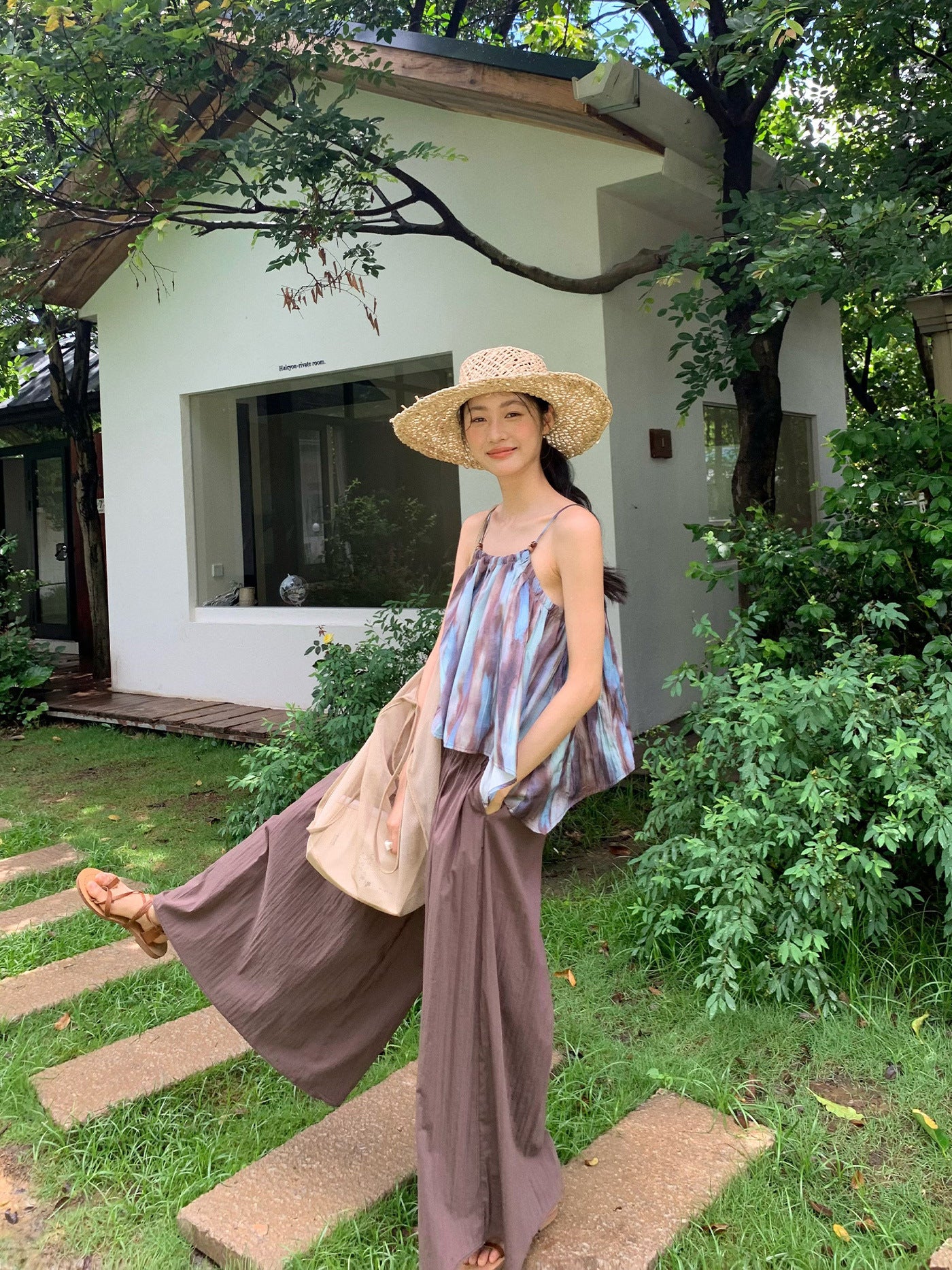 Women's Summer Thin Pleated Draping Casual Wide-leg Pants