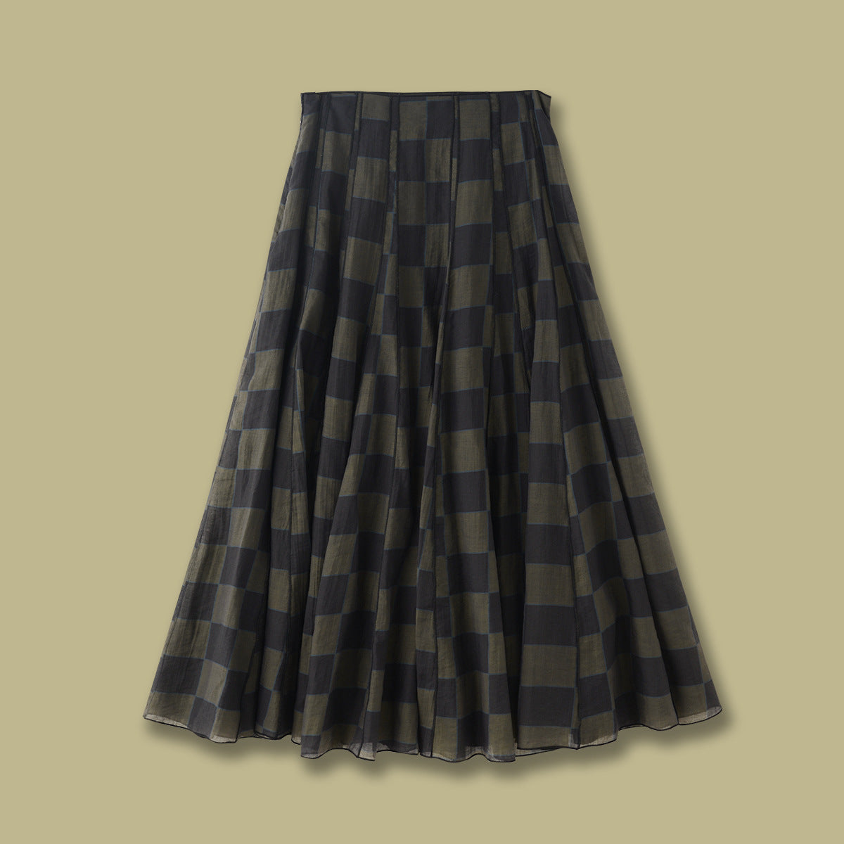 British Style Temperament Commute Style Draping Effect Plaid Sleeveless Top Rhombus Plaid Halter