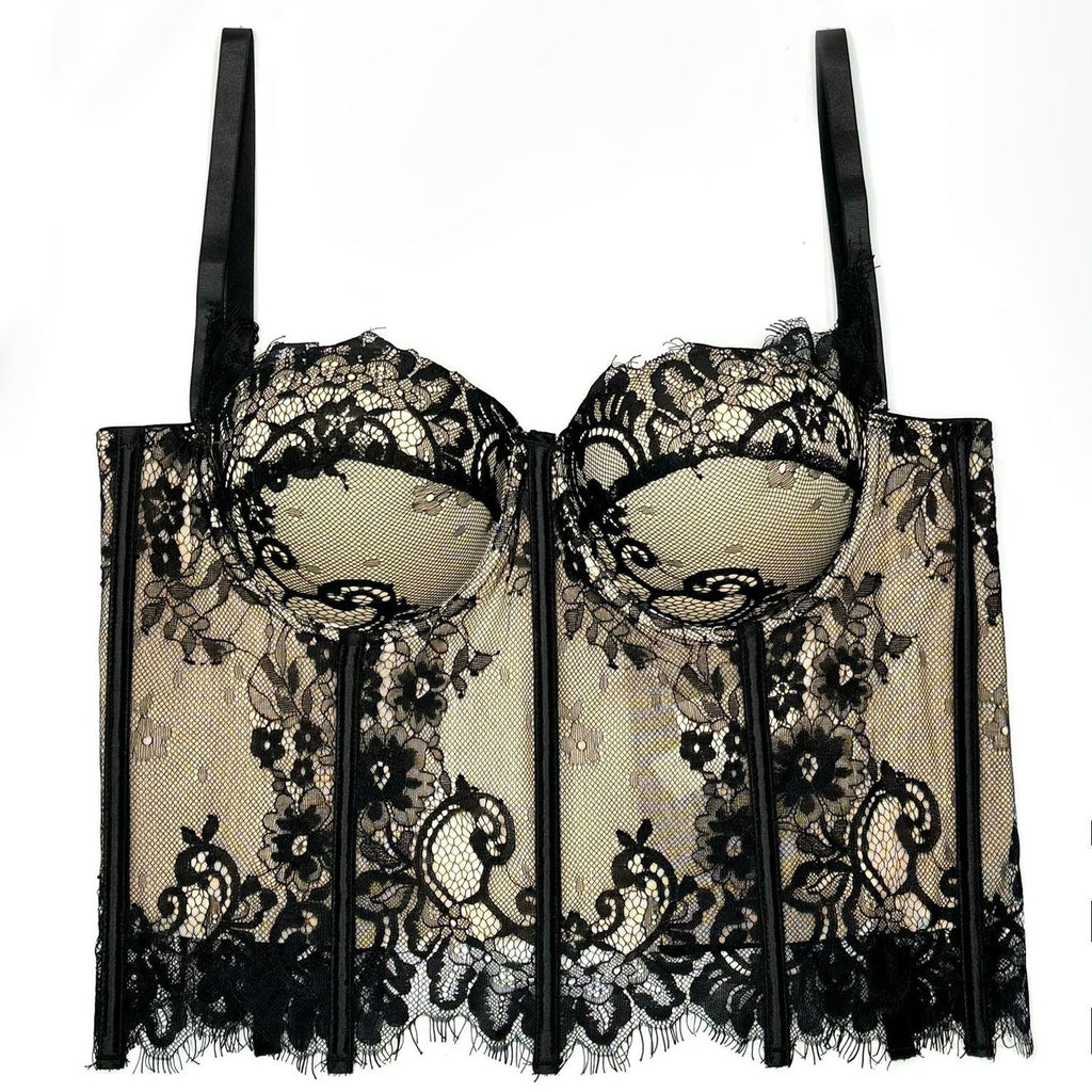 Black Lace Sexy Cutout Camisole Slim Vest
